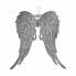 Christmas bauble Angel Wings Silver Plastic Glitter 13 x 14,5 x 2,5 cm (24 Units)