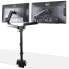 Фото #8 товара Desk Mount Dual Monitor Arm - Full Motion Monitor Mount for 2x VESA Displays up to 32" (17lb/8kg) - Vertical Stackable Arms - Height Adjustable/Articulating - Clamp/Grommet - Clamp - 16 kg - 81.3 cm (32") - 100 x 100 mm - Height adjustment - Black