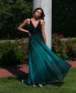 ფოტო #3 პროდუქტის Pleated Glitter-Skirt Gown