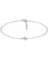 ფოტო #1 პროდუქტის Cubic Zirconia Cactus Ankle Bracelet, Created for Macy's