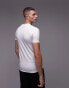 Topman muscle fit t-shirt in white