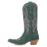 Фото #3 товара Dingo Hot Sauce Embroidery Snip Toe Cowboy Womens Green Casual Boots DI196-300
