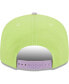 Фото #4 товара Бейсболка New Era мужская двухцветная Neon Green и Lavender Pittsburgh Steelers Two-Tone Color Pack 9FIFTY Snapback Hat.