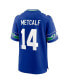 ფოტო #3 პროდუქტის Men's DK Metcalf Royal Seattle Seahawks Throwback Player Game Jersey