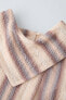 Фото #5 товара Платье из рельефной ткани в полоску ZARA