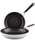 Stainless Steel 2 Piece Nonstick Induction Frying Pan Set