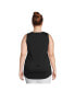 ფოტო #2 პროდუქტის Plus Size Supima Cotton Tunic Tank Top