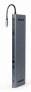 Фото #3 товара USB-концентратор Gembird A-CM-COMBO9-01 USB 3.2 Gen 1 (3.1 Gen 1) Type-C - 60 W - 10,100,1000 Mbit/s - серый - MicroSD (TransFlash) - SD - 3,5 мм - HDMI - RJ-45 - USB 2.0 - USB 3.2 Gen 1 (3.1 Gen 1) Type-A - USB Type-C - VGA