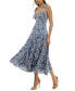 ფოტო #5 პროდუქტის Juniors' Sweetheart-Neck Tie-Strap Tiered Dress