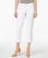 Фото #1 товара Style & Co Women's Button Detail Capri Jeans Bright White 4