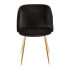 Фото #2 товара Fran Chair in Gold Metal and Velvet Set of 2
