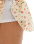 Фото #3 товара Miss Selfridge ruffle detail mini skirt in ditsy floral print