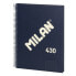 Фото #4 товара Блокнот Milan 430 Синий A4 80 Листья (3 штук)