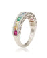 Фото #2 товара Кольцо Suzy Levian Silver Rainbow CZ Eternity