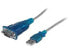 Фото #3 товара Адаптер USB к RS232 DB9 серого цвета Startech.com 0.43 м - USB 2.0 Type-A - DB-9 - Мужской - Мужской