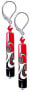Фото #1 товара Страстные серьги Red Black с уникальным жемчугом Lampglas EPR12
