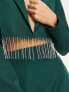 Saint Genies tailored blazer co-ord with embellishment trim in emerald green
