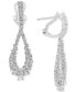 ფოტო #2 პროდუქტის EFFY® Diamond Cluster Teardrop Drop Earrings (2-1/6 ct. t.w.) in 14k White Gold
