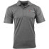 SHOEBACCA Solid Heather Short Sleeve Polo Shirt Mens Grey Casual P2003-SLA-SB