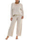 ფოტო #9 პროდუქტის Women's 2-Pc. Velour Hoodie Pajamas Set