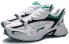 Фото #4 товара Беговые кроссовки LI-NING ARLQ009-2, бело-зеленые, с защитой от скольжения, износостойкие и амортизирующие