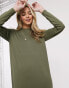 Фото #3 товара ASOS DESIGN long sleeve maxi t-shirt dress in khaki