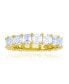 Фото #1 товара Кольцо Macy's Zirconia Eternity Band Gold-Plated