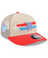 Фото #1 товара Men's Tan/Coral Detroit Tigers 2024 MLB All-Star Game Meshback Low Profile 9FIFTY Snapback Hat