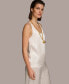 ფოტო #3 პროდუქტის Donna Karan Women's Satin Scoop-Neck Tank Top