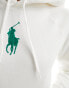 Фото #4 товара Polo Ralph Lauren hoodie with large chest logo in white