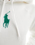 Фото #2 товара Polo Ralph Lauren hoodie with large chest logo in white