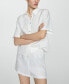 ფოტო #2 პროდუქტის Women's Linen Pajama Shorts