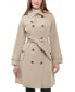 Фото #1 товара Women's 38" Double-Breasted Hooded Trench Coat