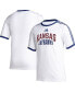 Фото #1 товара Men's White Kansas Jayhawks Arch T-shirt