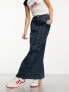 Cotton:On fit flare denim maxi skirt in indigo Logans Blue, 32 - фото #5