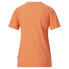 Puma Tailsweep Logo Crew Neck Short Sleeve T-Shirt Womens Orange Casual Tops 678