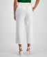 ფოტო #2 პროდუქტის Women's High Rise Pull-On Linen-Blend Cropped Pants, Created for Macy's