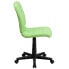 Фото #1 товара Mid-Back Green Quilted Vinyl Swivel Task Chair