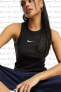 Sportswear Trend Ribbet Tank Standart Kesim Siyah Kadın Spor Atleti