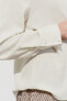 Фото #7 товара Рубашка из крепа с воротником с бусинами ZARA