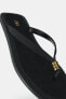 Embellished flat slider sandals