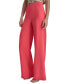 Фото #3 товара Women's Mid-Rise Side-Zip Wide-Leg Pants