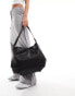 Фото #3 товара Accessorize slouchy oversized shoulder bag in black