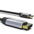 Фото #4 товара Cian Technology GmbH INCA USB Kabel ITCD-20 TYPE-C ZUM Displayport 4K 2 Mz, 2m - Cable - Digital