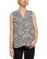 Фото #1 товара Nydj Sleeveless Pintuck Blouse Women's Xxs