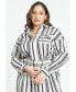 Фото #2 товара Plus Size Striped Jumpsuit