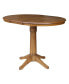 Фото #11 товара 36" Round Top Pedestal Table with 12" Leaf