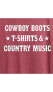 Фото #2 товара Cowboy Boots T-Shirts Country Music Plus Size Graphic T-Shirt