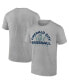 ფოტო #2 პროდუქტის Men's Heathered Gray Seattle Mariners Iconic Go for Two T-shirt