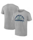 Men's Heathered Gray Seattle Mariners Iconic Go for Two T-shirt Серый, L - фото #2